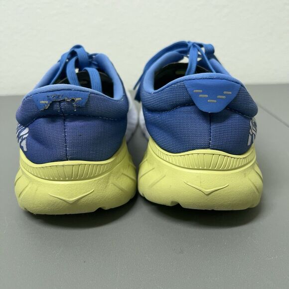Hoka One One Pro Fly Mach 2 Womens Size US 8.5 Blue Yellow Sneakers Trainers - Picture 4 of 10